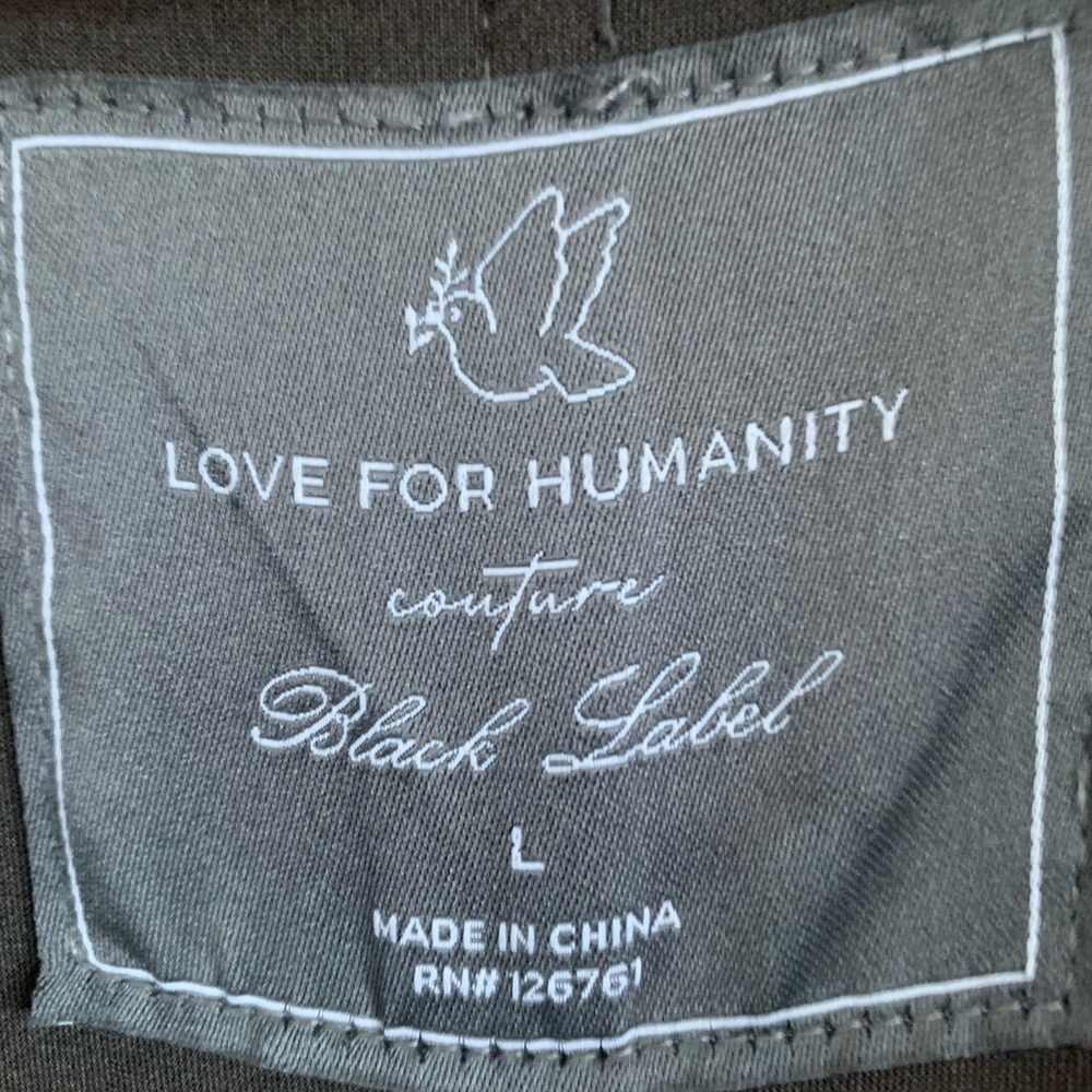 Black Label Couture Love for Humanity
Couture Grey Suede Trench Coat - Picture 3 of 10